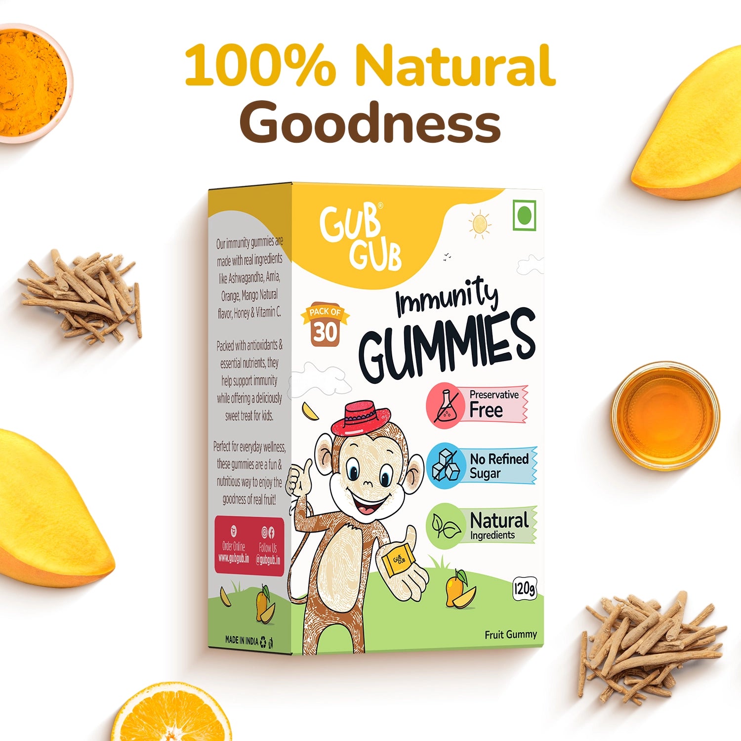 Immunity Mango Gummies, Pack Of 30