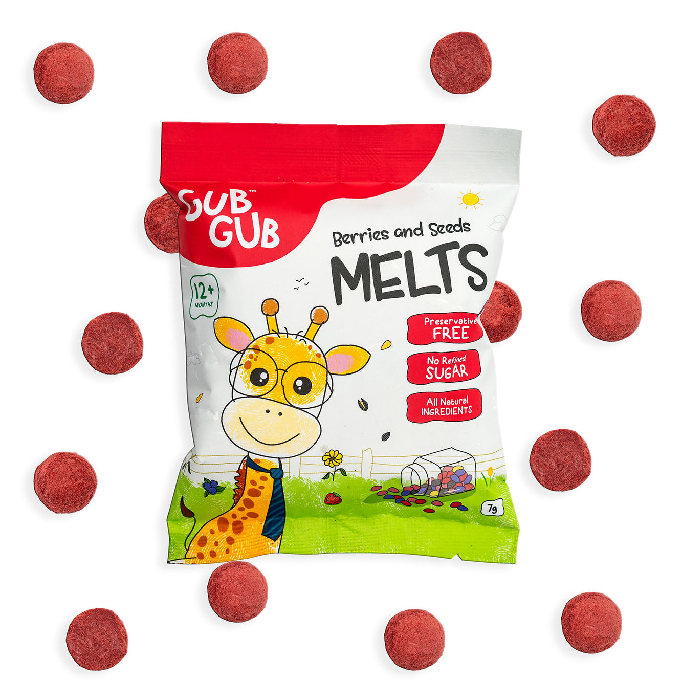 Melts - Berries & Seeds Melts, Pack of 4