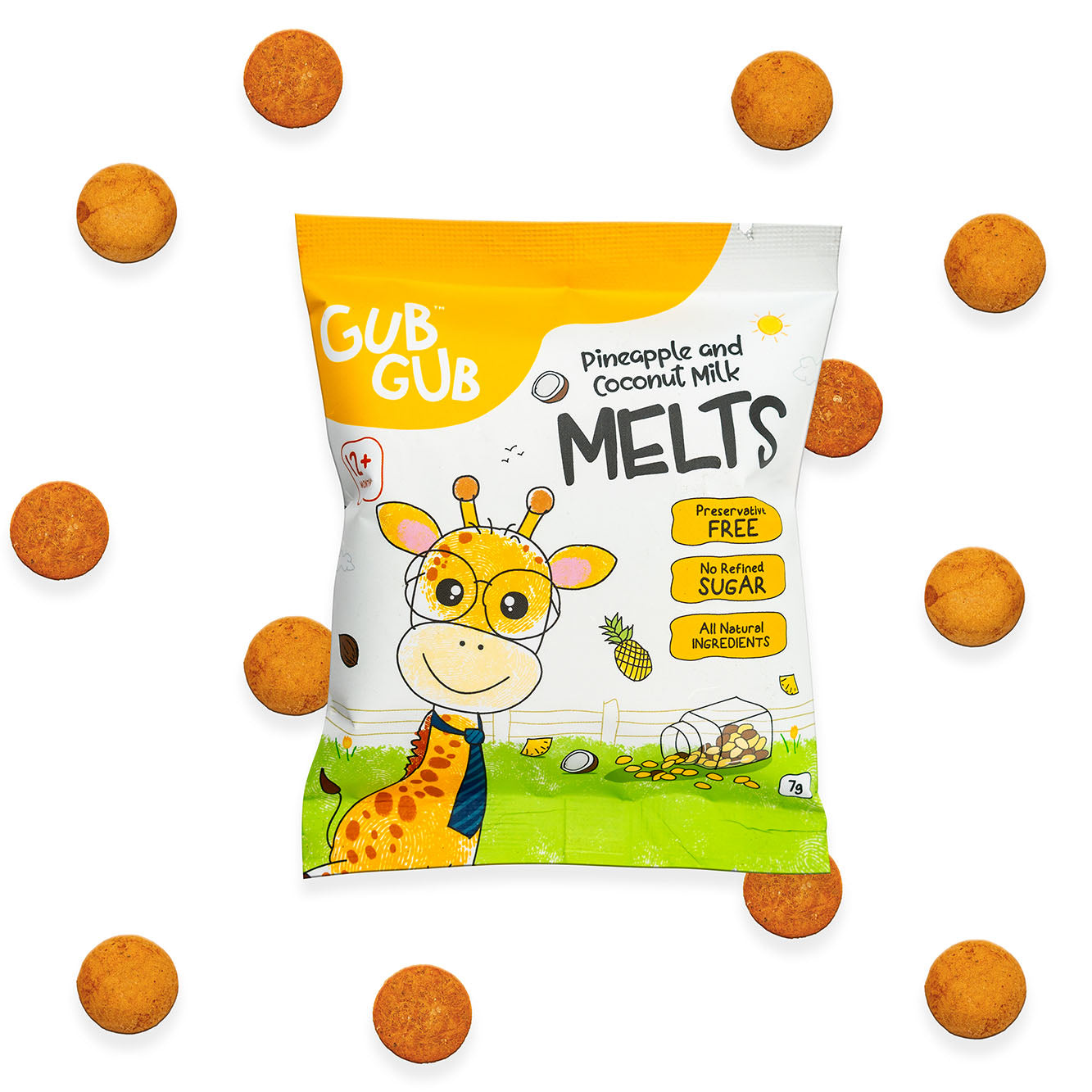 Melts - Pineapple & Coconut Milk, Pack Of 4